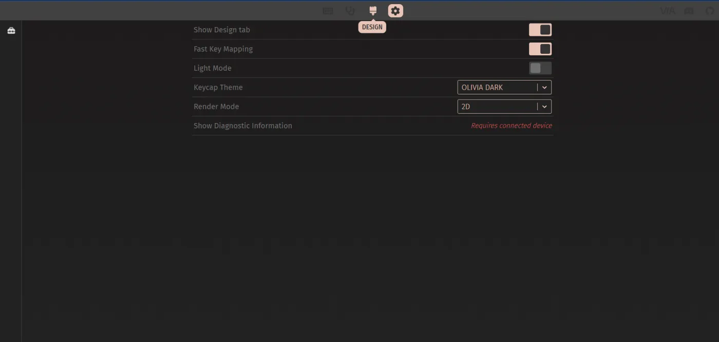 Load the VIA definition - step 3
