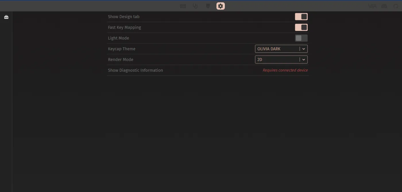Load the VIA definition - step 2